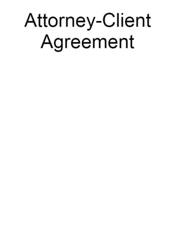 Attorney-Client Agreement