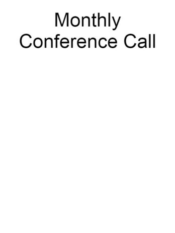 Monthly Conference Call Subscription